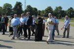 Настоятель Свято-Троицкого кафедрального собора Майкопа принял участие в возложении цветов к мемориалу памяти